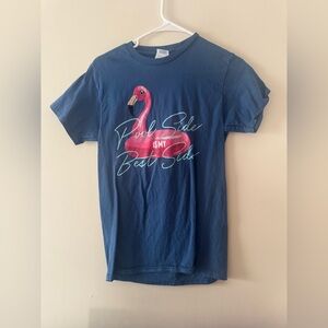 Delta Blue Kids T-Shirt with Flamingo Design